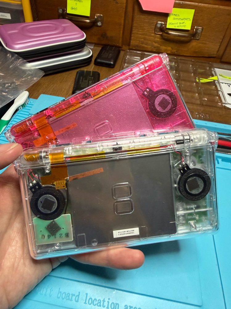 His & Hers Transparent Nintendo DS Lite.